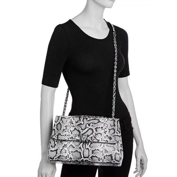 Michael Kors $558 Embossed Leather Snake XL Crossbody Bag NWT - Picture 1 of 11